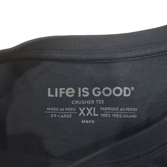 Life Is Good Crusher Tee Florida Sea Turtle Design Mens Long Sleeve T-Shirt XX-L - Picture 3 of 6